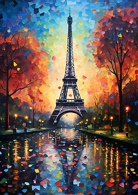 Paris Art Eiffel Tower
