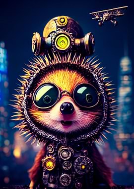 Steampunk hedgehog