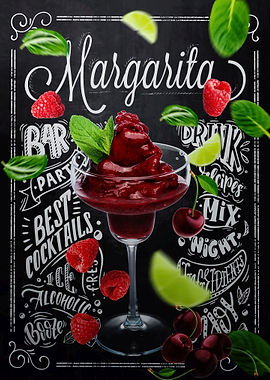 Raspberry Mint Margarita