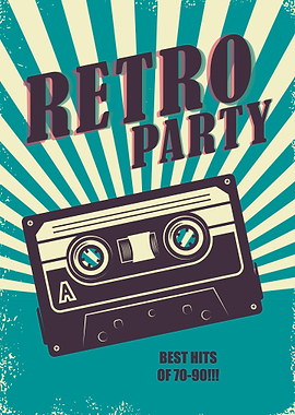 retro style audio cassette