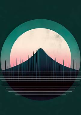 Abstract Circles Mountain