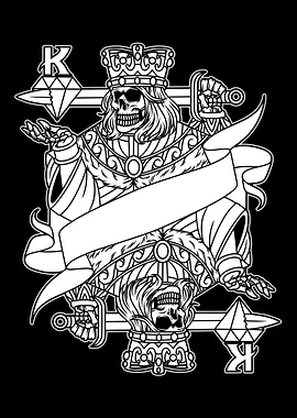 King Card BnW