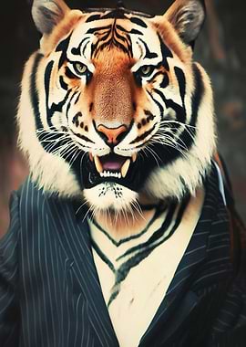 Tiger in Suit