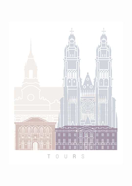 Tours skyline poster