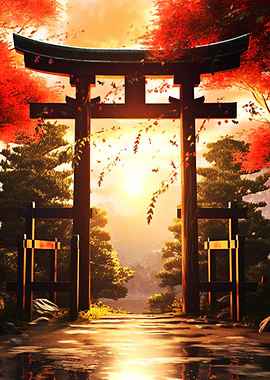 Torii Gate in Japanese