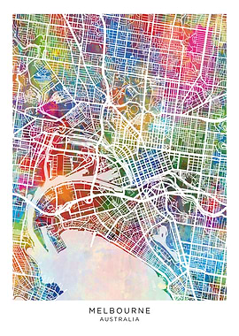 Melbourne Australia Map