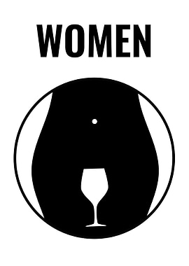 rest room sign women