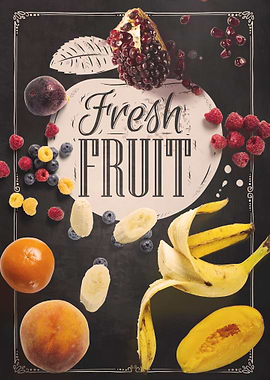 Fresh Fruit Chalkboard