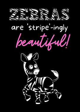 Beautiful Zebra Poster