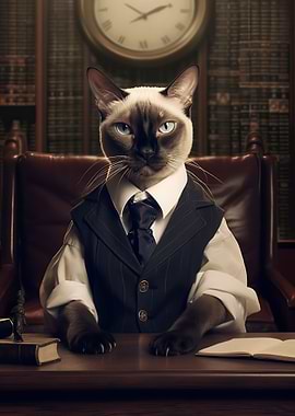 Judge Siamese cat