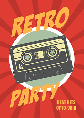 retro style audio cassette