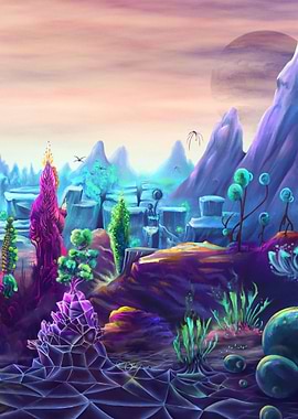 Alien World Landscape 1
