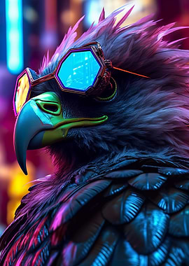 Cyberpunk Bird