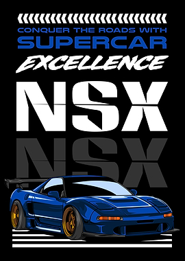 Blue NSX Car