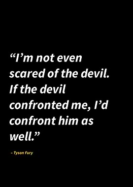 Tyson Fury quotes