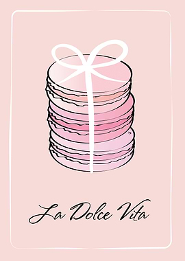 La Dolce Vita food poster