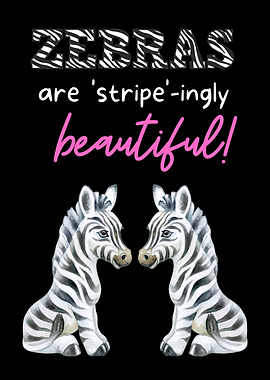 Beautiful Zebra Poster