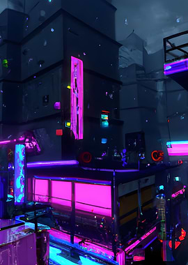 Neon Light City Center