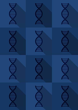 DNA Science Icons Pop Art