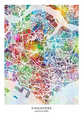 Singapore Singapore Map