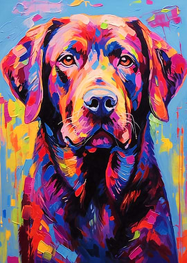 Black Labrador Abstract