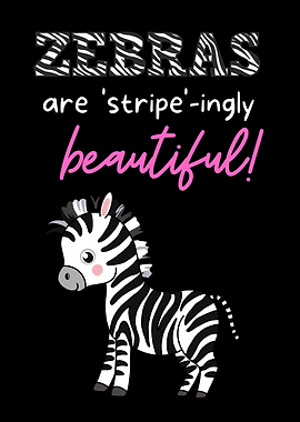 Beautiful Zebra Poster