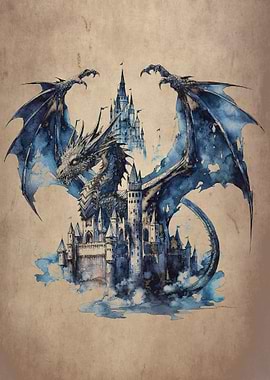Dark Fairy tale dragon