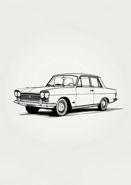 Minimalist Car Vintage