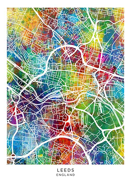 Leeds England Map