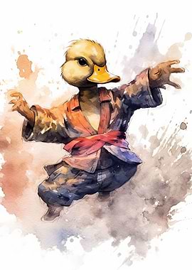 watercolor duck