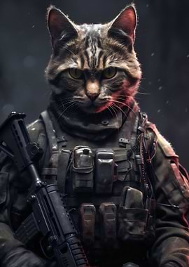 Animal Soldier Cat