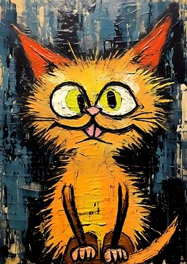 Cut Cat Painting