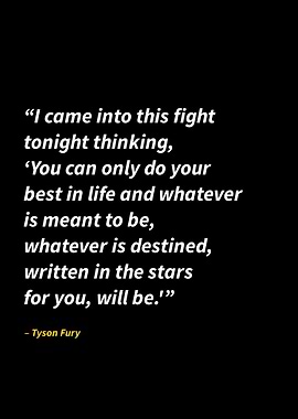Tyson Fury quotes
