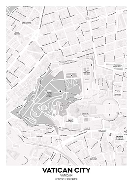 Vatican city Italy map