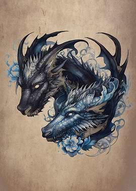 Dark Fairy tale dragon