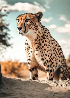 Sleek cheetah