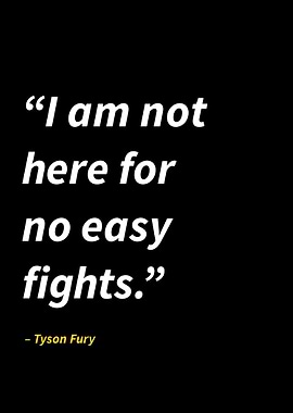 Tyson Fury quotes