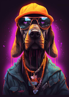 American Foxhound dog