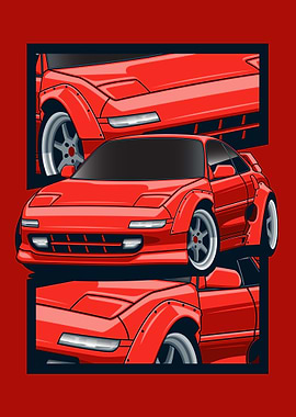 Toyota MR2 Red Racing