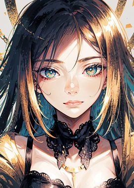 Golden haired beauty