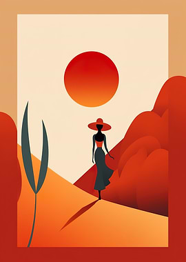 Abstract Woman in Dessert