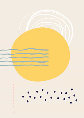 Midday sun graphic art