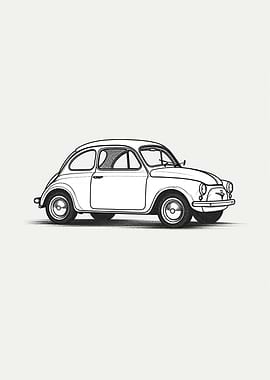 Minimalist Car Vintage