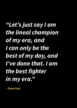 Tyson Fury quotes