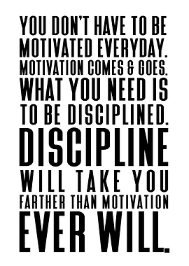Discipline vs Motivation