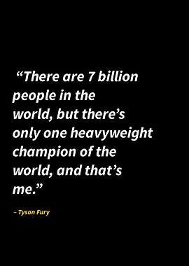 Tyson Fury quotes