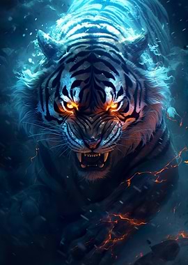 Dark Fantasy Magic Tiger