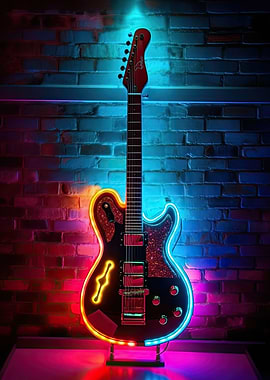 Glowing Grooves Guitar
