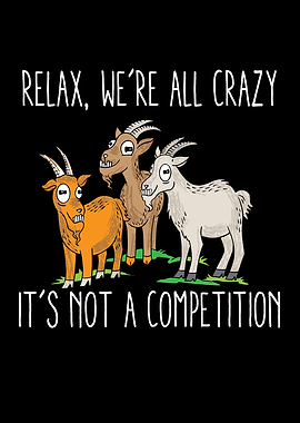 Kawaii Goat Relax Were