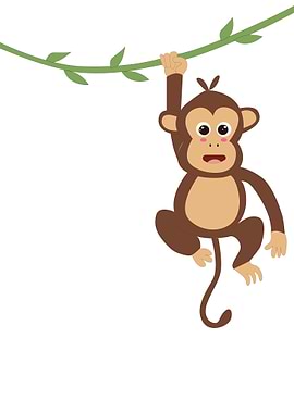 Line Art Monkey